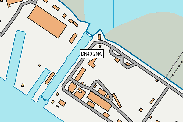 DN40 2NA map - OS OpenMap – Local (Ordnance Survey)
