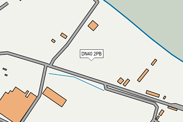 DN40 2PB map - OS OpenMap – Local (Ordnance Survey)