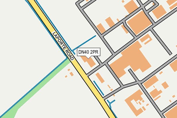DN40 2PR map - OS OpenMap – Local (Ordnance Survey)