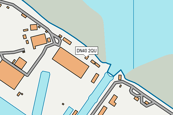 DN40 2QU map - OS OpenMap – Local (Ordnance Survey)