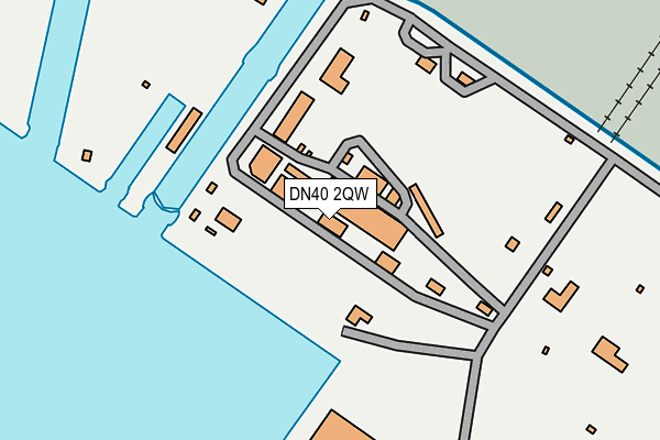 DN40 2QW map - OS OpenMap – Local (Ordnance Survey)