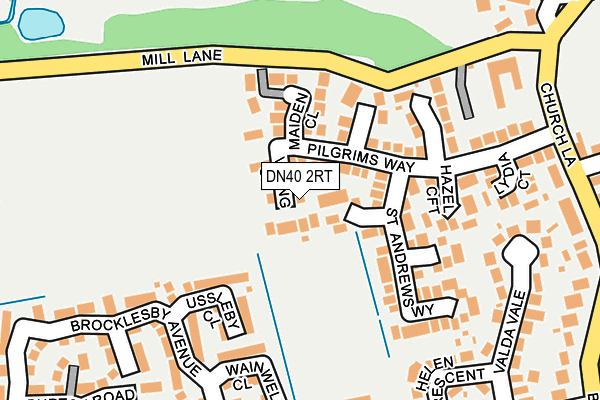 DN40 2RT map - OS OpenMap – Local (Ordnance Survey)