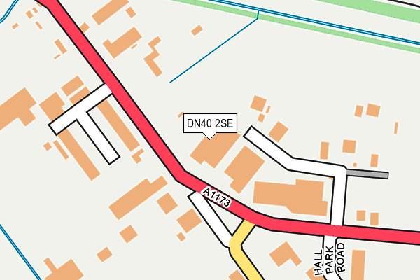 DN40 2SE map - OS OpenMap – Local (Ordnance Survey)