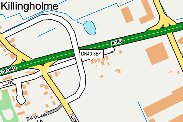 DN40 3BY map - OS OpenMap – Local (Ordnance Survey)