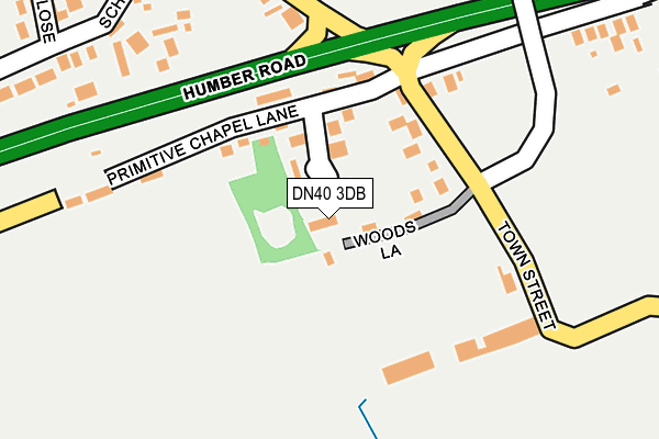DN40 3DB map - OS OpenMap – Local (Ordnance Survey)