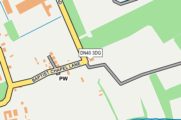 DN40 3DG map - OS OpenMap – Local (Ordnance Survey)