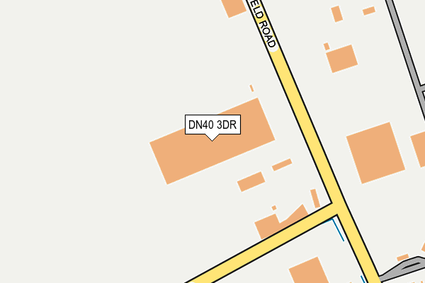 DN40 3DR map - OS OpenMap – Local (Ordnance Survey)