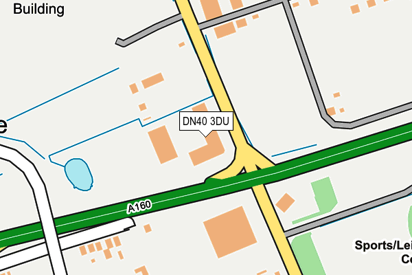 DN40 3DU map - OS OpenMap – Local (Ordnance Survey)