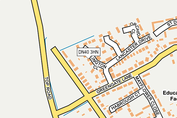DN40 3HN map - OS OpenMap – Local (Ordnance Survey)