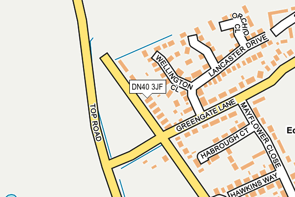 DN40 3JF map - OS OpenMap – Local (Ordnance Survey)