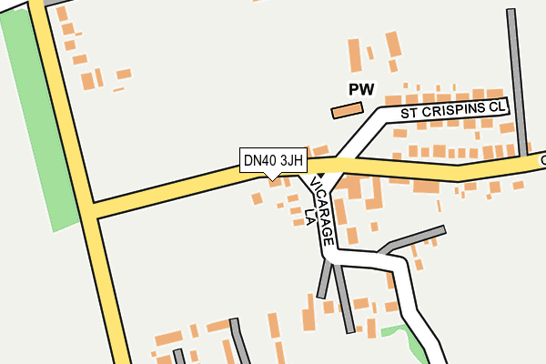 DN40 3JH map - OS OpenMap – Local (Ordnance Survey)