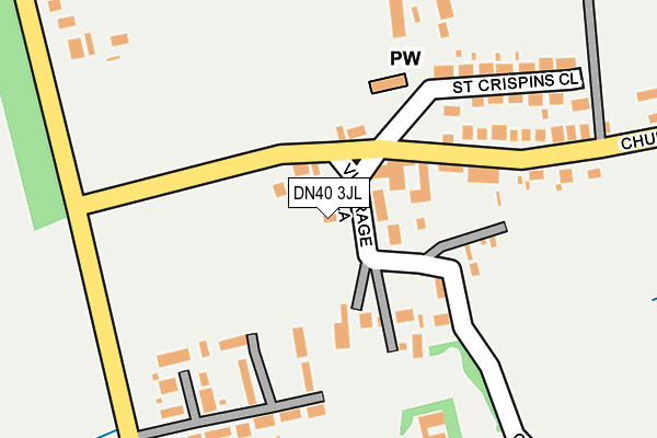DN40 3JL map - OS OpenMap – Local (Ordnance Survey)