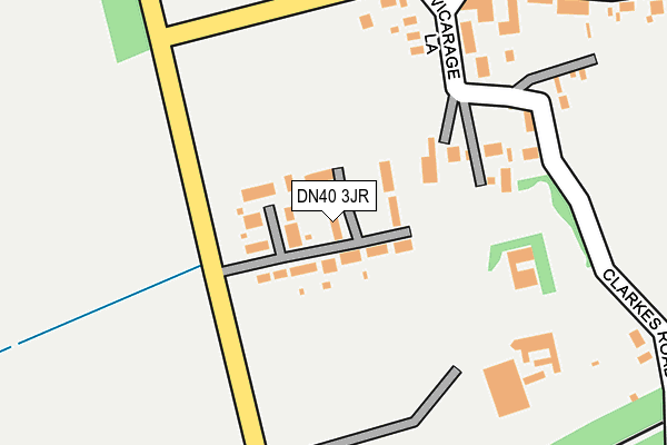 DN40 3JR map - OS OpenMap – Local (Ordnance Survey)