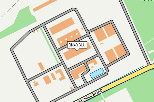 DN40 3LU map - OS OpenMap – Local (Ordnance Survey)