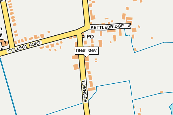 DN40 3NW map - OS OpenMap – Local (Ordnance Survey)