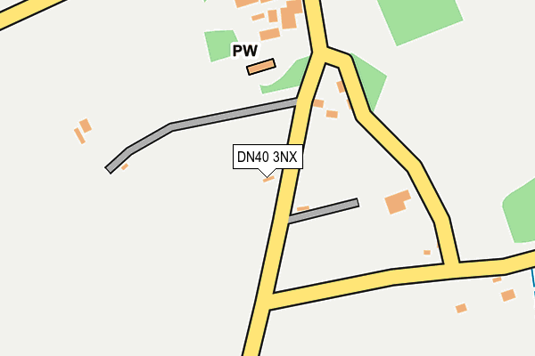 DN40 3NX map - OS OpenMap – Local (Ordnance Survey)