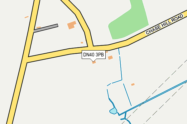 DN40 3PB map - OS OpenMap – Local (Ordnance Survey)