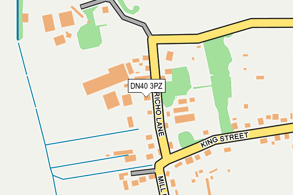 DN40 3PZ map - OS OpenMap – Local (Ordnance Survey)
