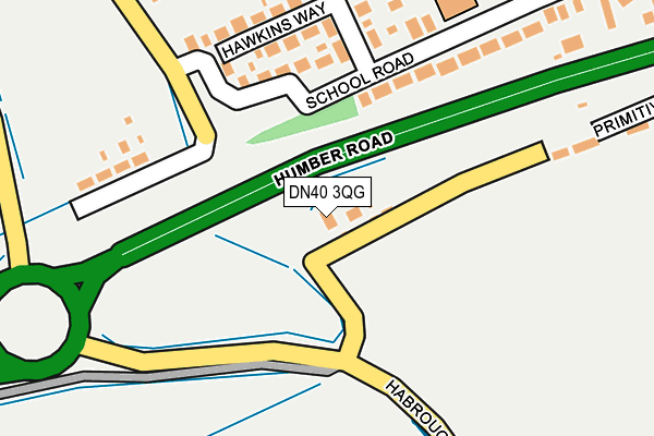DN40 3QG map - OS OpenMap – Local (Ordnance Survey)