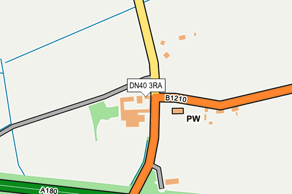 DN40 3RA map - OS OpenMap – Local (Ordnance Survey)