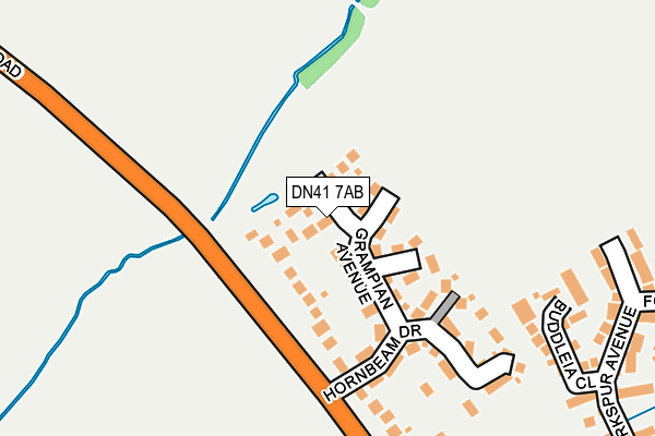 DN41 7AB map - OS OpenMap – Local (Ordnance Survey)