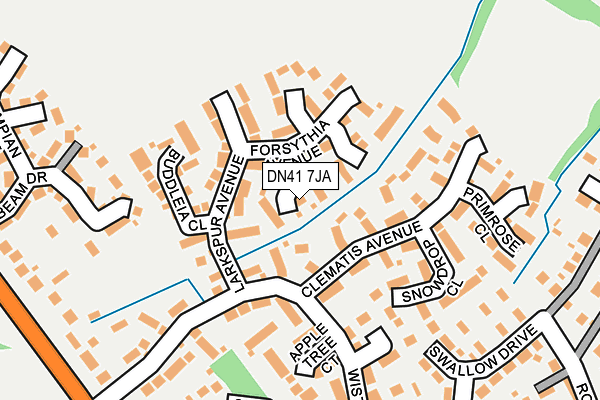 DN41 7JA map - OS OpenMap – Local (Ordnance Survey)