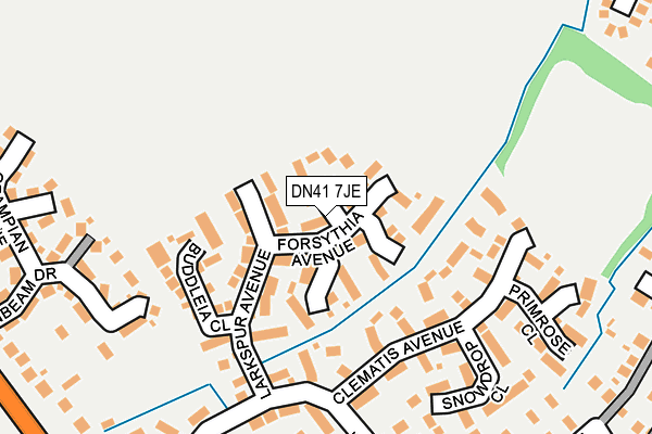 DN41 7JE map - OS OpenMap – Local (Ordnance Survey)