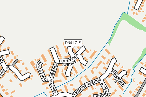 DN41 7JF map - OS OpenMap – Local (Ordnance Survey)