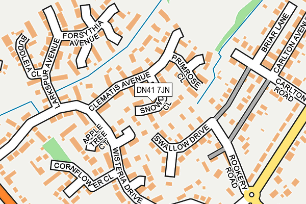 DN41 7JN map - OS OpenMap – Local (Ordnance Survey)