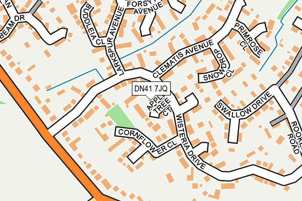 DN41 7JQ map - OS OpenMap – Local (Ordnance Survey)