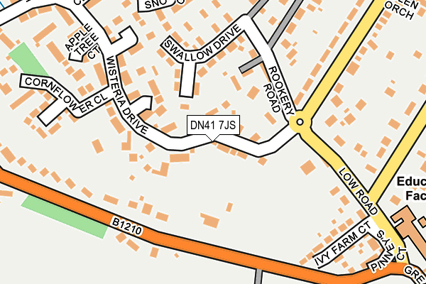 DN41 7JS map - OS OpenMap – Local (Ordnance Survey)