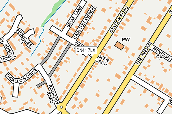 DN41 7LX map - OS OpenMap – Local (Ordnance Survey)