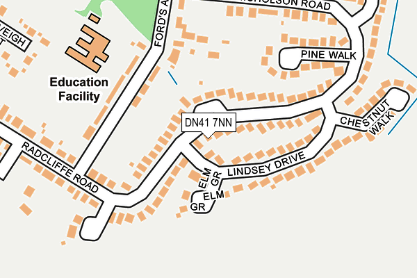 DN41 7NN map - OS OpenMap – Local (Ordnance Survey)