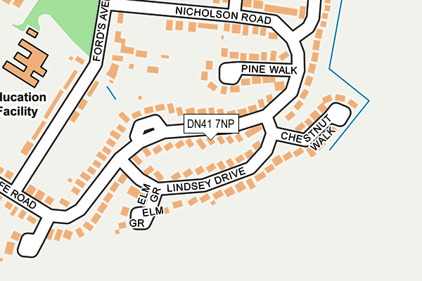 DN41 7NP map - OS OpenMap – Local (Ordnance Survey)