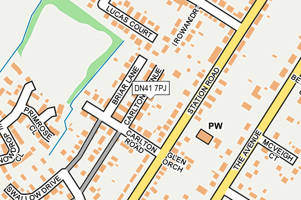 DN41 7PJ map - OS OpenMap – Local (Ordnance Survey)