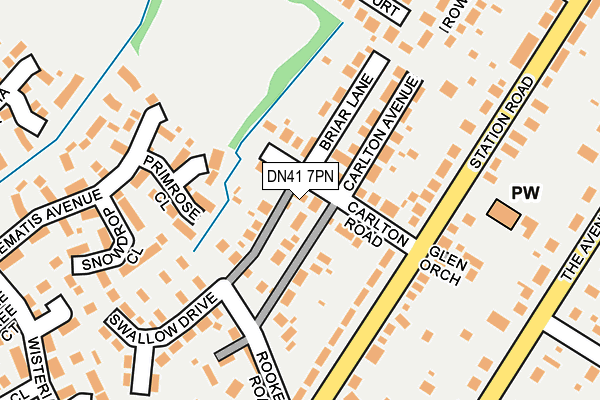 DN41 7PN map - OS OpenMap – Local (Ordnance Survey)