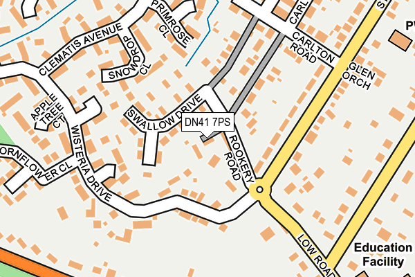 DN41 7PS map - OS OpenMap – Local (Ordnance Survey)