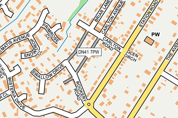 DN41 7PW map - OS OpenMap – Local (Ordnance Survey)