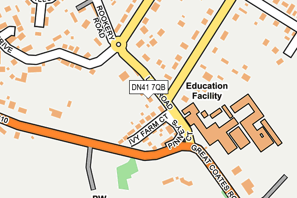 DN41 7QB map - OS OpenMap – Local (Ordnance Survey)