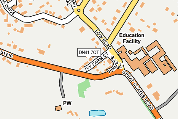 DN41 7QT map - OS OpenMap – Local (Ordnance Survey)