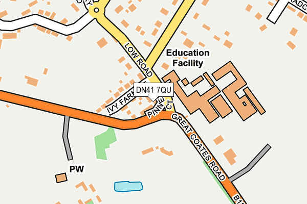 DN41 7QU map - OS OpenMap – Local (Ordnance Survey)