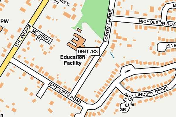 DN41 7RS map - OS OpenMap – Local (Ordnance Survey)