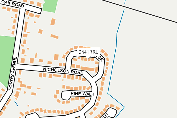 DN41 7RU map - OS OpenMap – Local (Ordnance Survey)