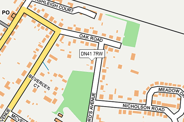 DN41 7RW map - OS OpenMap – Local (Ordnance Survey)