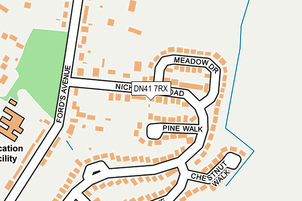 DN41 7RX map - OS OpenMap – Local (Ordnance Survey)