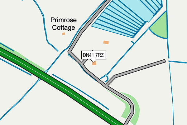 DN41 7RZ map - OS OpenMap – Local (Ordnance Survey)