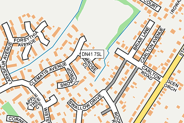 DN41 7SL map - OS OpenMap – Local (Ordnance Survey)