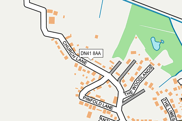 DN41 8AA map - OS OpenMap – Local (Ordnance Survey)