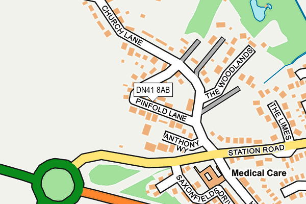DN41 8AB map - OS OpenMap – Local (Ordnance Survey)