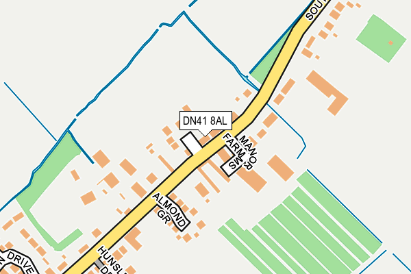 DN41 8AL map - OS OpenMap – Local (Ordnance Survey)